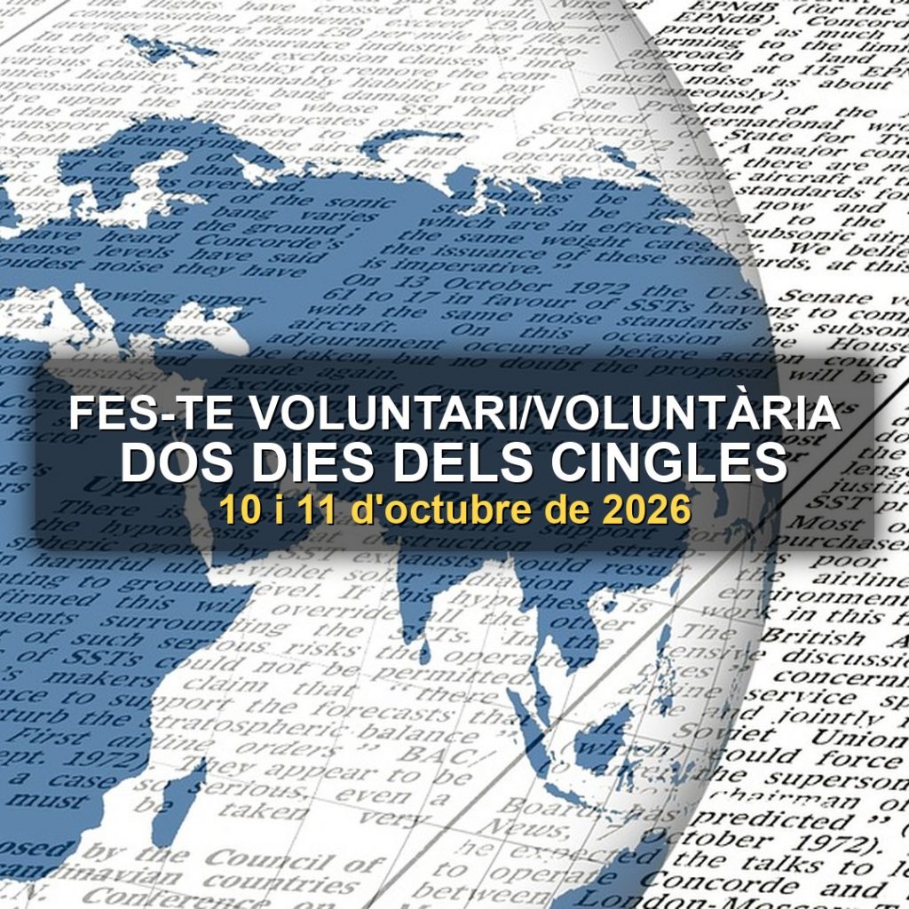 FES-TE VOLUNTARI/&Agrave;RIA DELS 2 DIES DELS CINGLES 2026